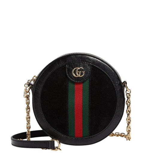 gucci ophidia mini round shoulder bag black|Gucci ophidia 3 zipper bag.